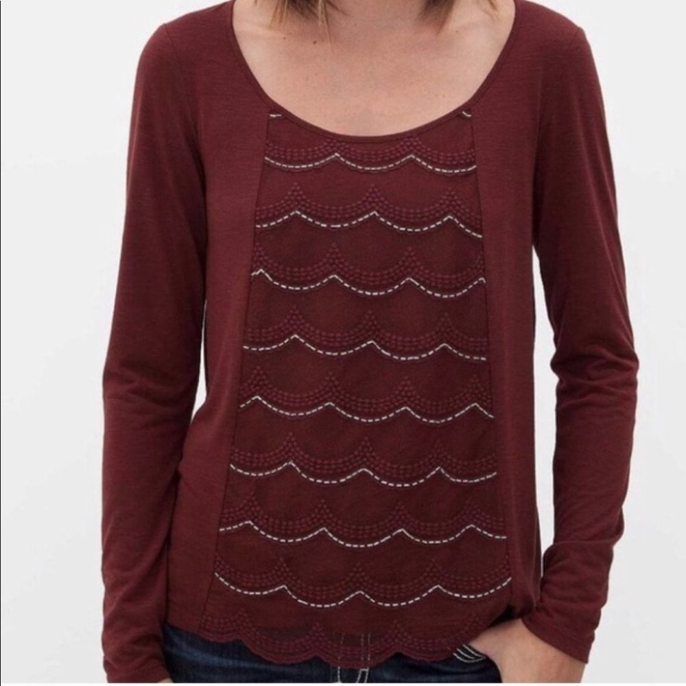 Daytrip Long Sleeve Beaded Top